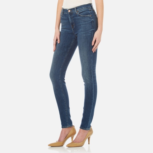 J Brand Denim - J Brand Maria High Rise Skinny Leg Blue Jeans GF24